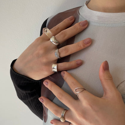 [ gray onyx ]  trois silver