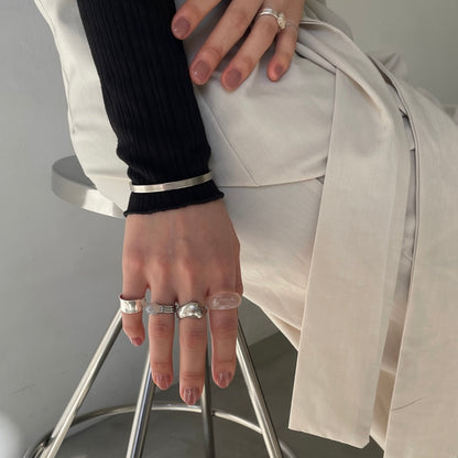 [ gray onyx ]  trois silver