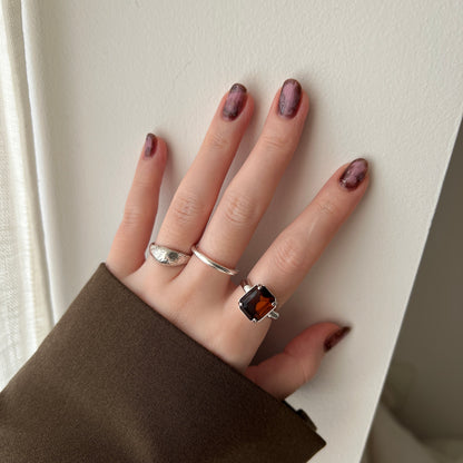 [ vintage amber ] éclat silver