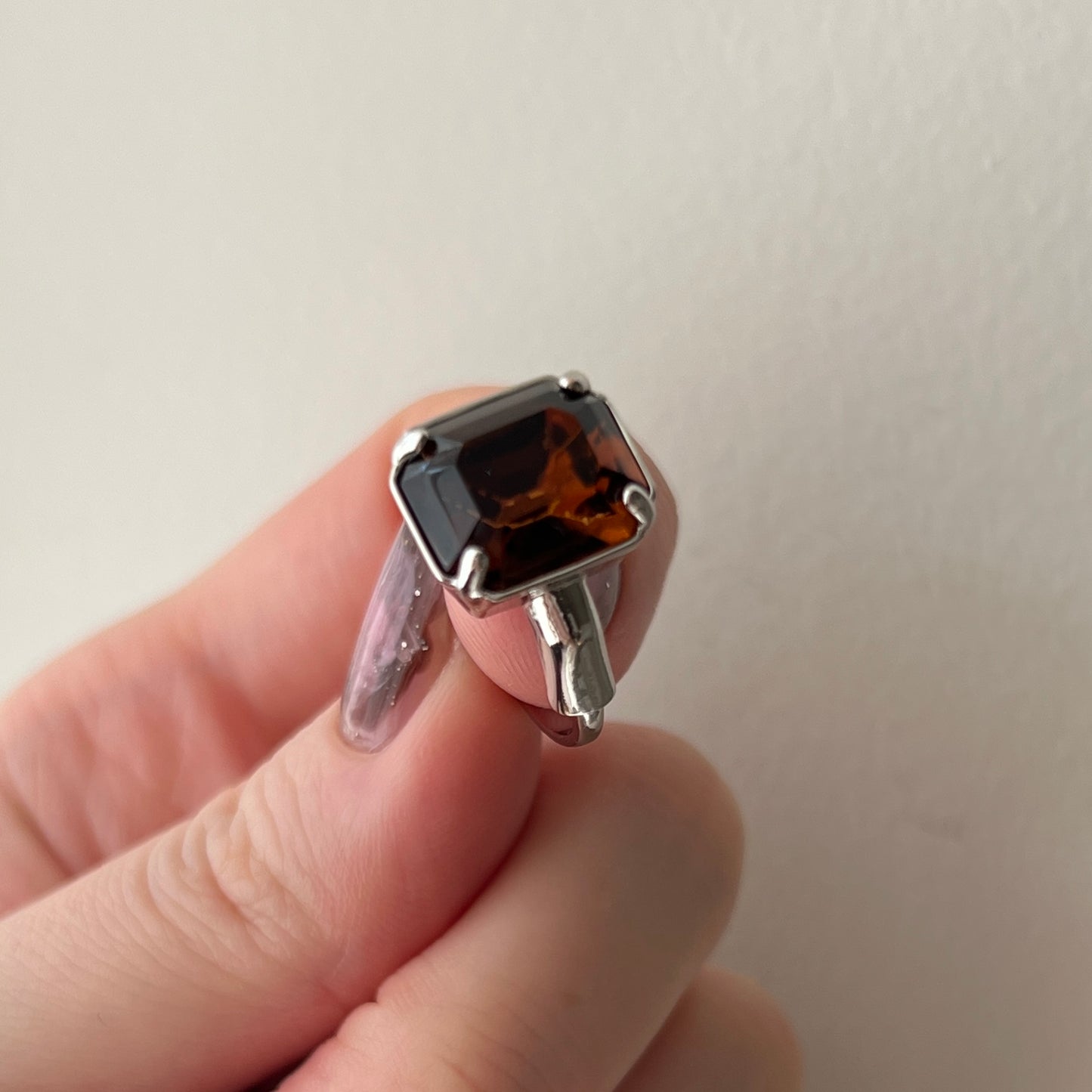 [ vintage amber ] éclat silver