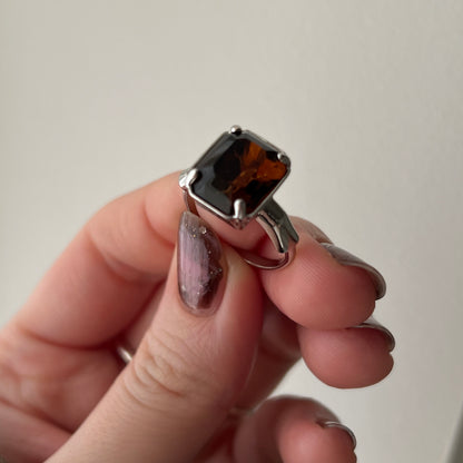 [ vintage amber ] éclat silver