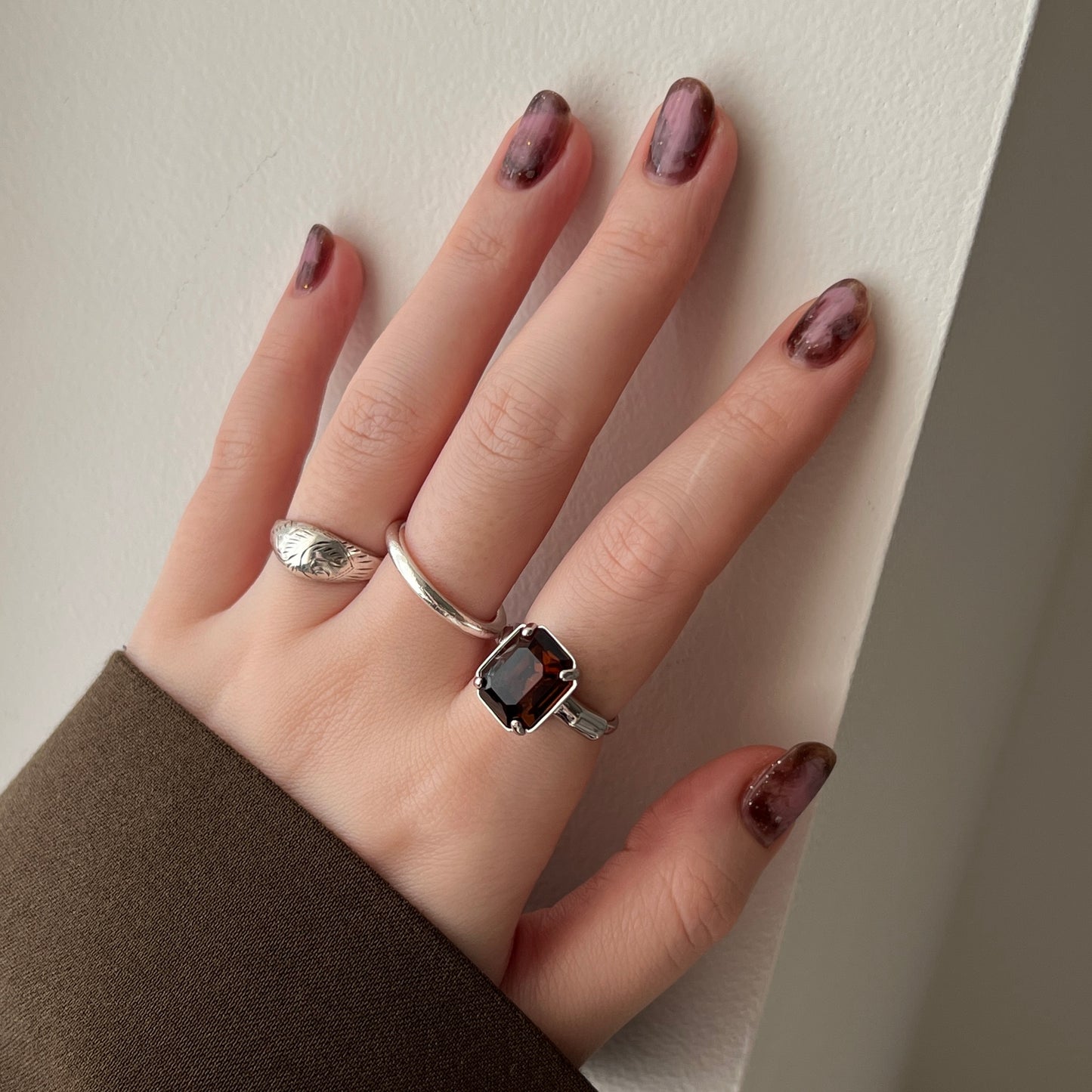[ vintage amber ] éclat silver