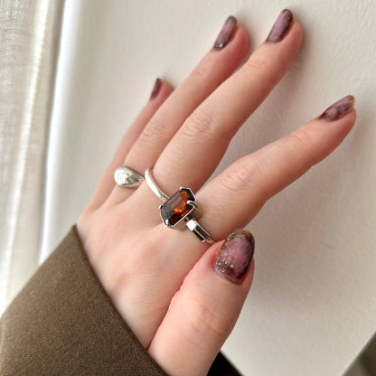 [ vintage amber ] éclat silver
