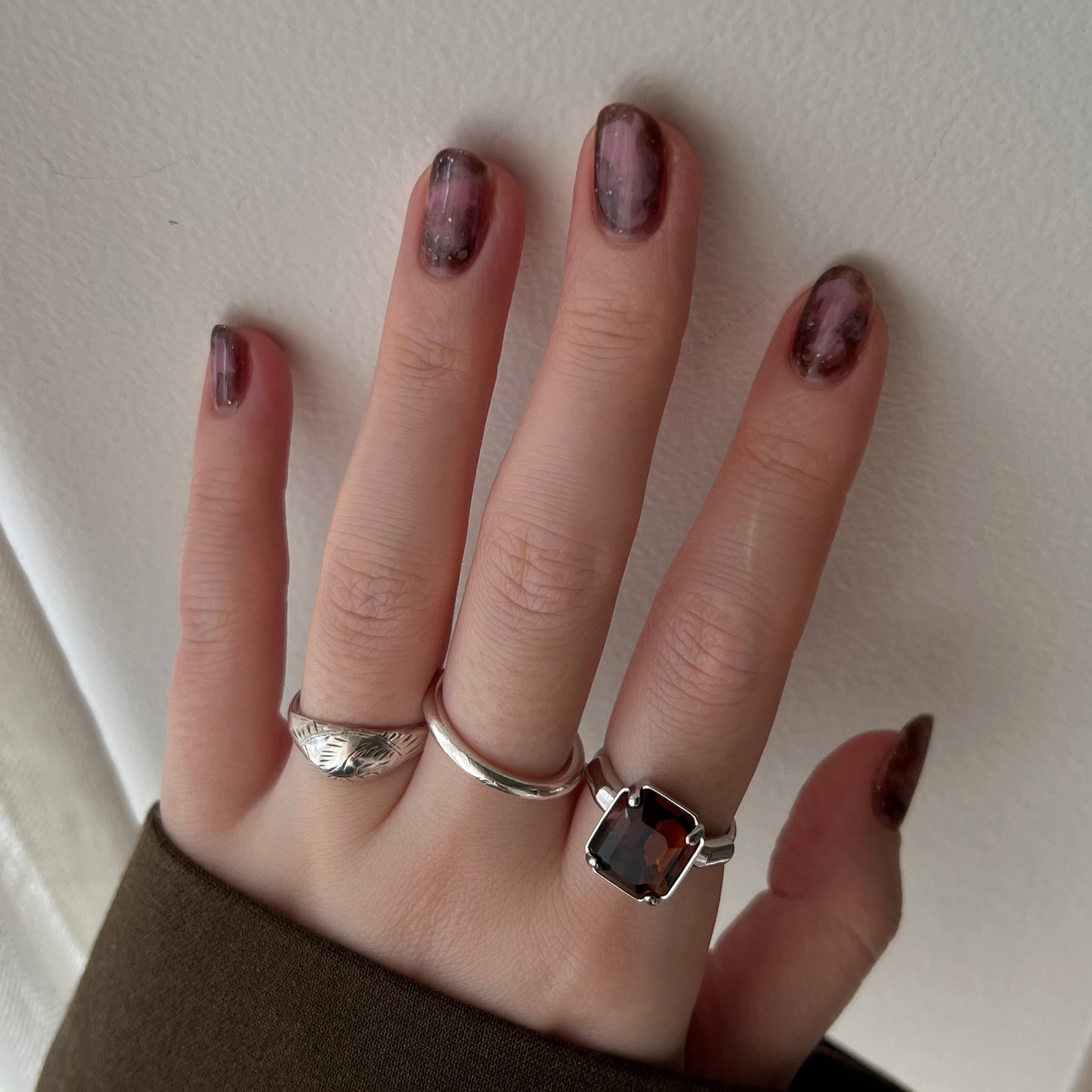 [ vintage amber ] éclat silver
