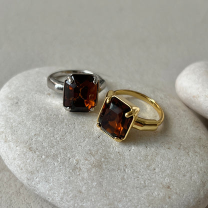 [ vintage amber ] éclat silver