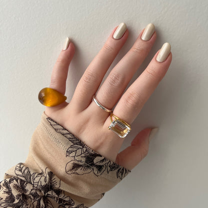 [ crystal ] reine gold - rectangle
