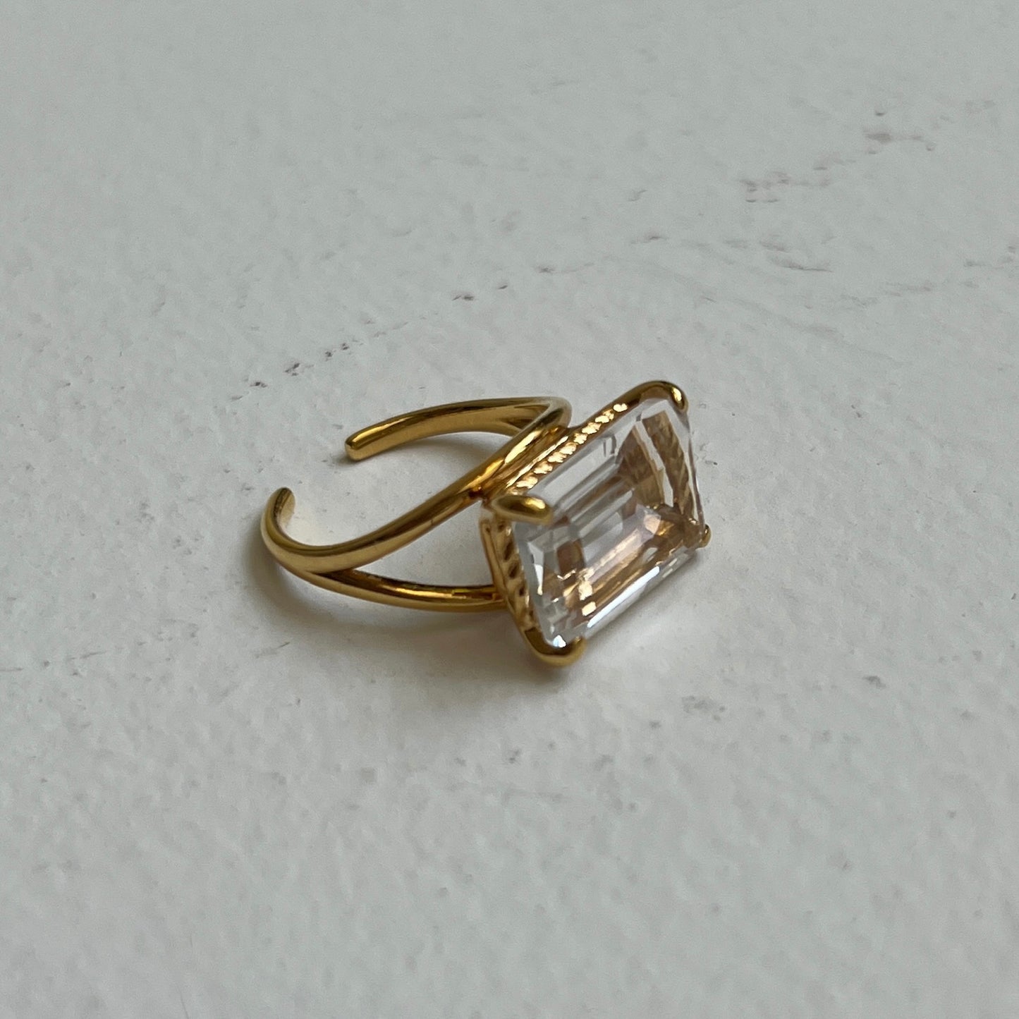 [ crystal ] reine gold - rectangle