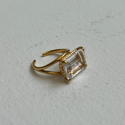[ crystal ] reine gold - rectangle