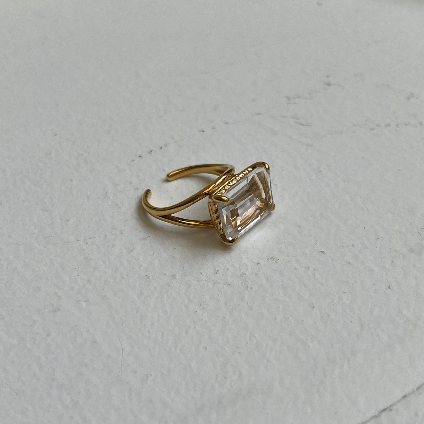 [ crystal ] reine gold - rectangle