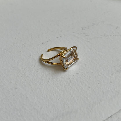 [ crystal ] reine gold - rectangle