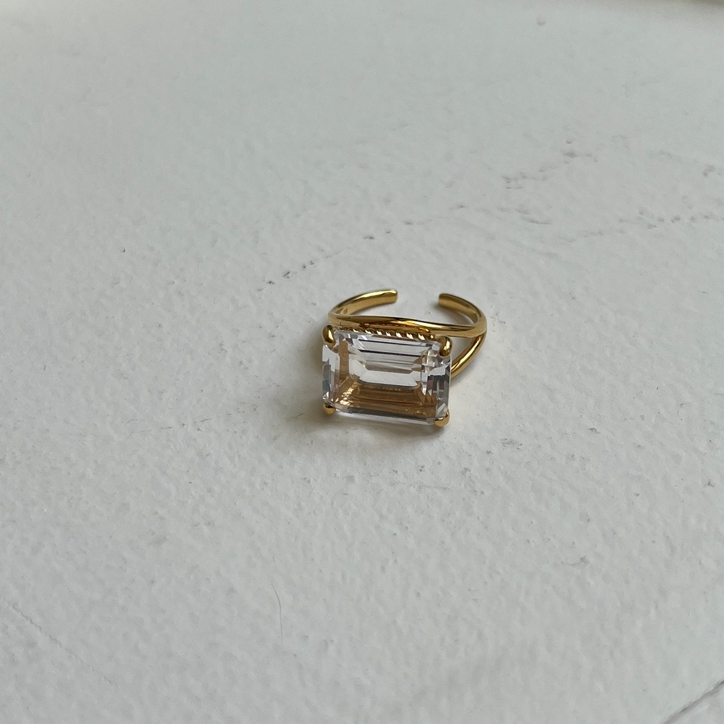 [ crystal ] reine gold - rectangle
