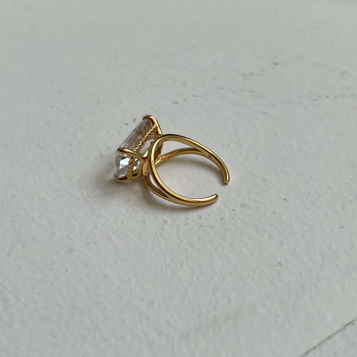 [ crystal ] reine gold - rectangle