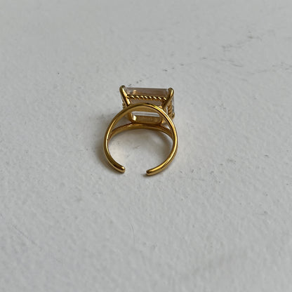 [ crystal ] reine gold - rectangle