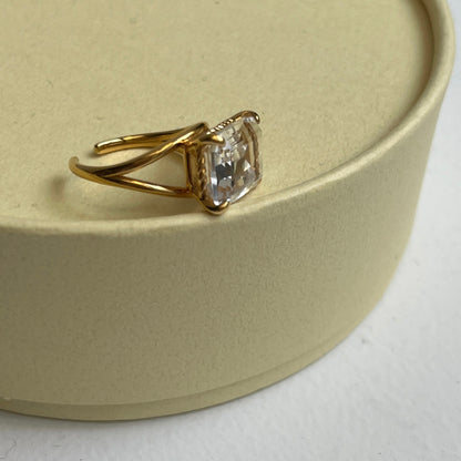 [ crystal ] reine gold - rectangle