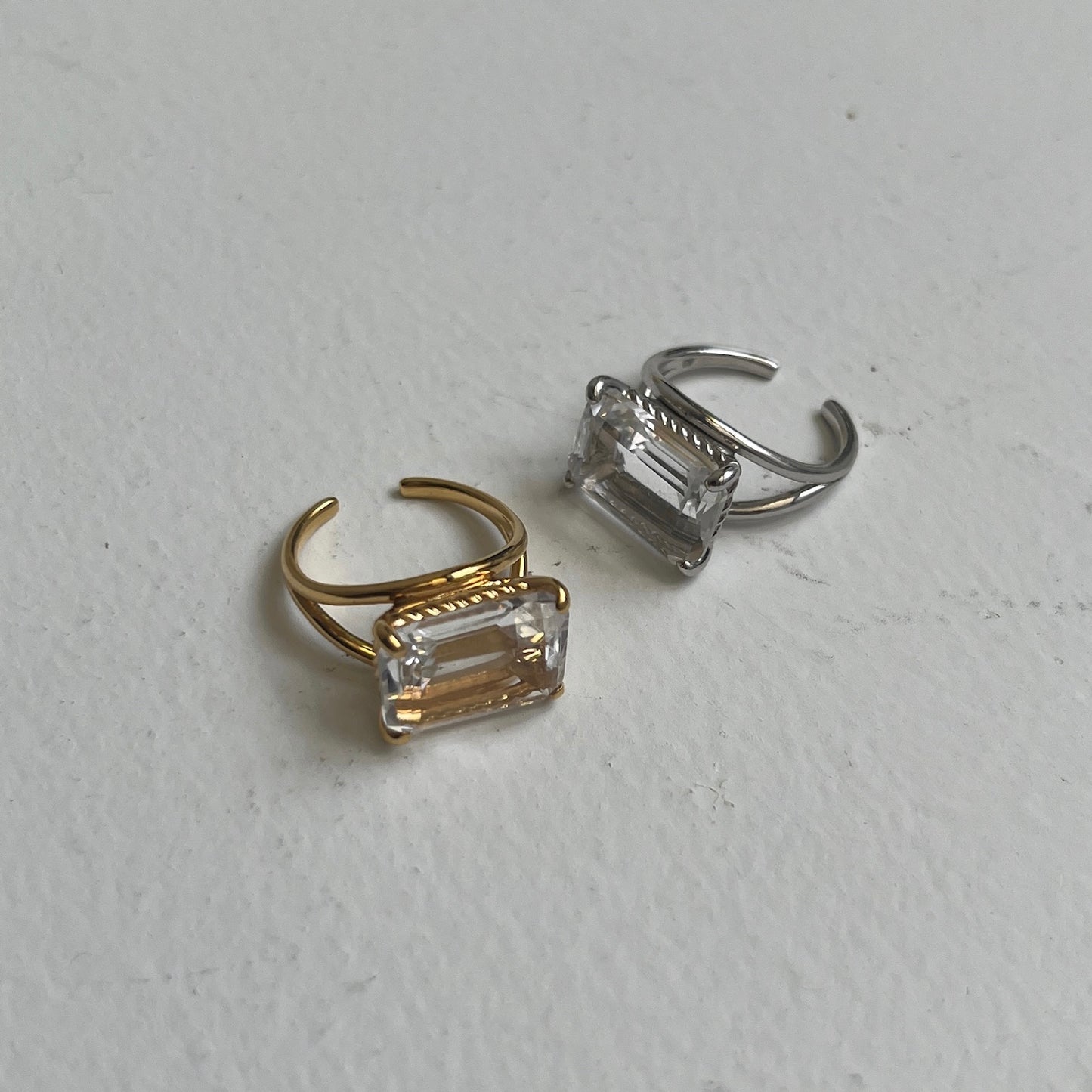 [ crystal ] reine gold - rectangle