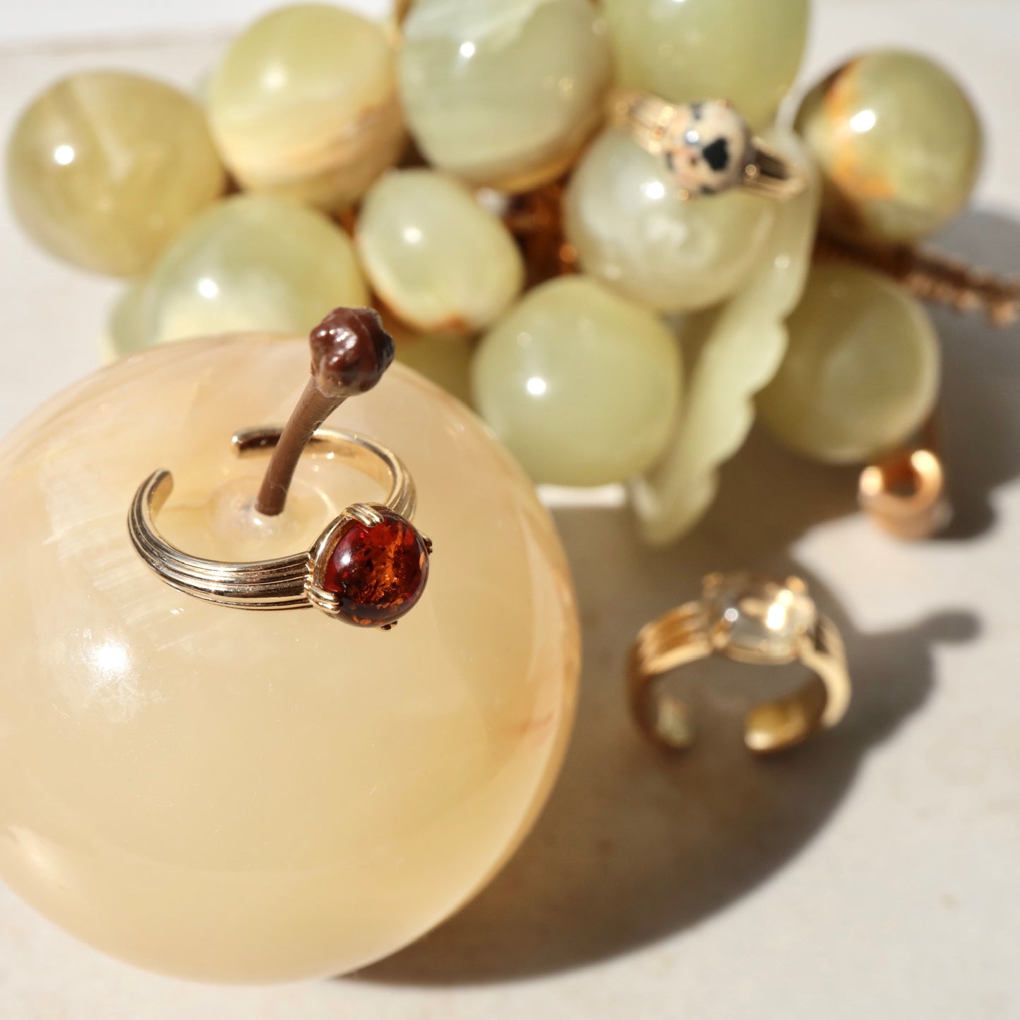 [ amber ] croissant gold
