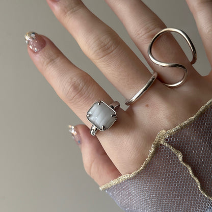 [ vintage white ] éclat silver