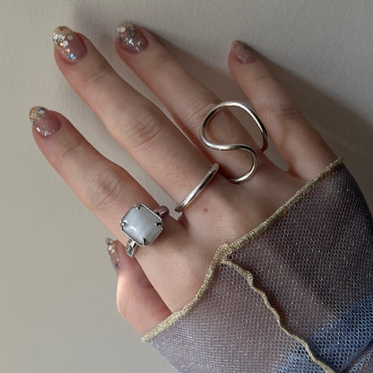 [ vintage white ] éclat silver