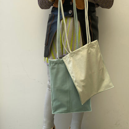 [ velor mint ] long handle tote bag