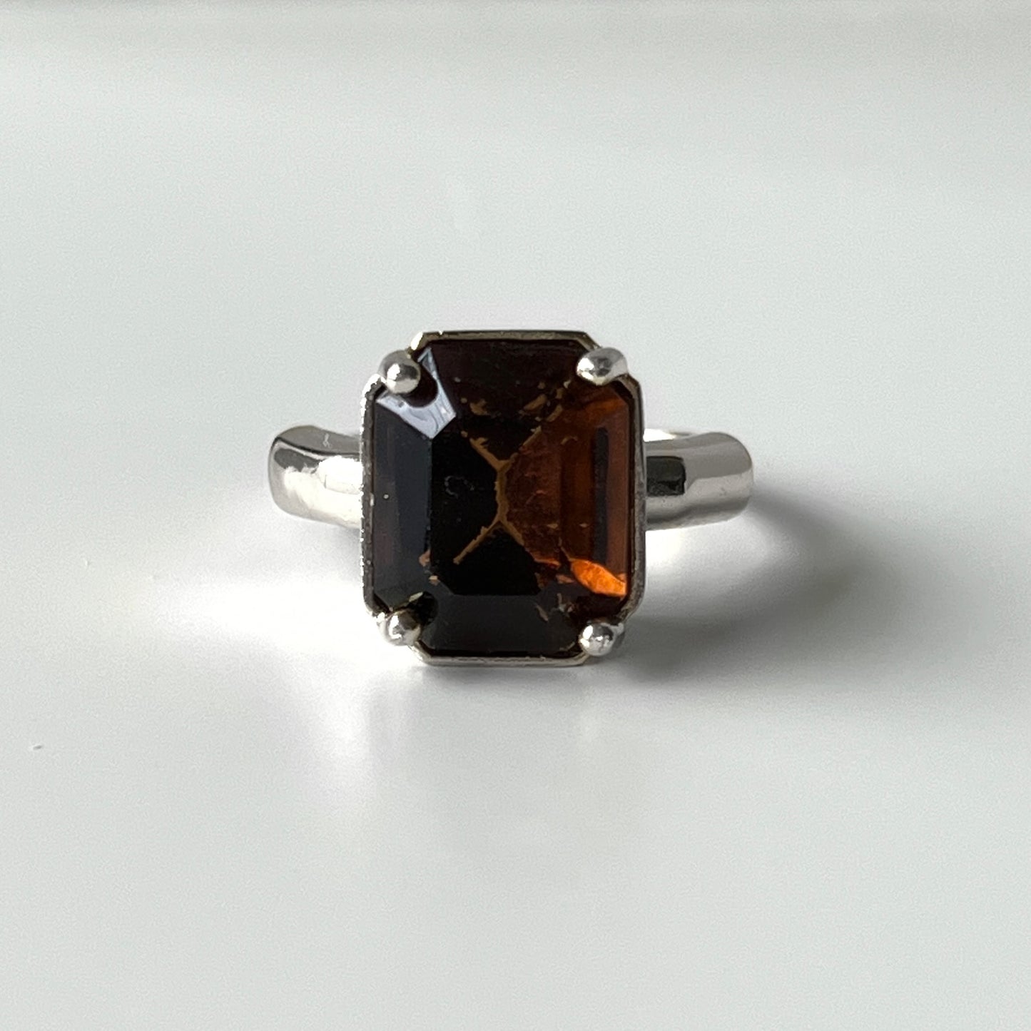 [ vintage amber ] éclat silver