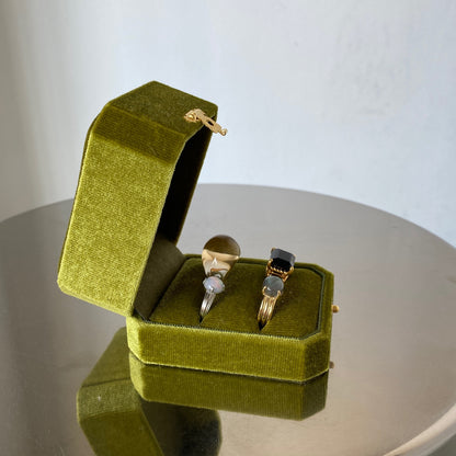 [ eucalyptus ] velvet jewelry box
