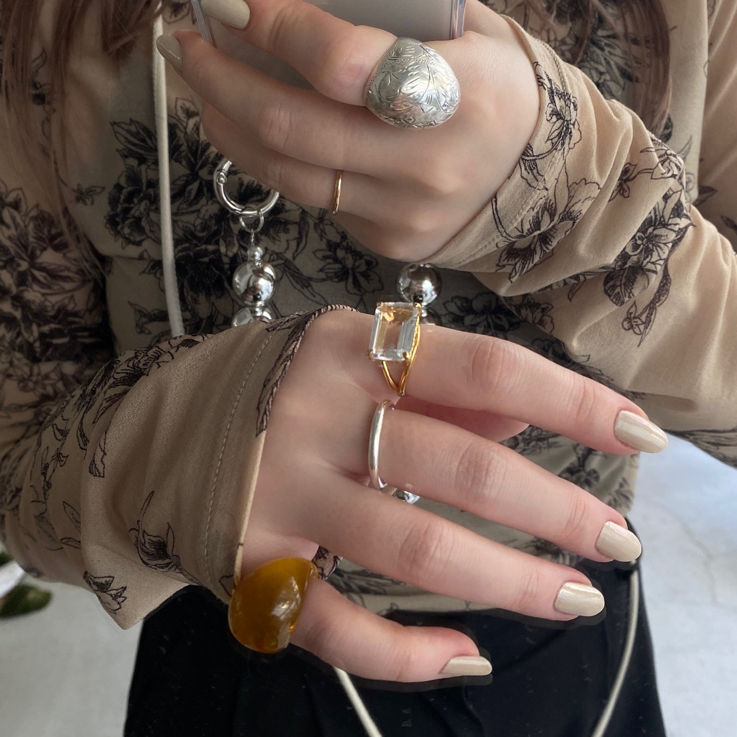 [ crystal ] reine gold - rectangle