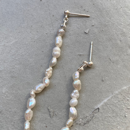 [ small aurora pearl ] long-length piercings