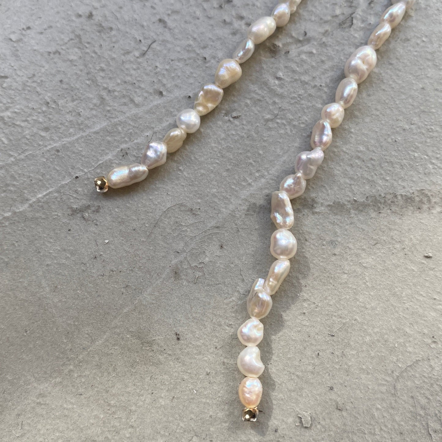 [ small aurora pearl ] long-length piercings
