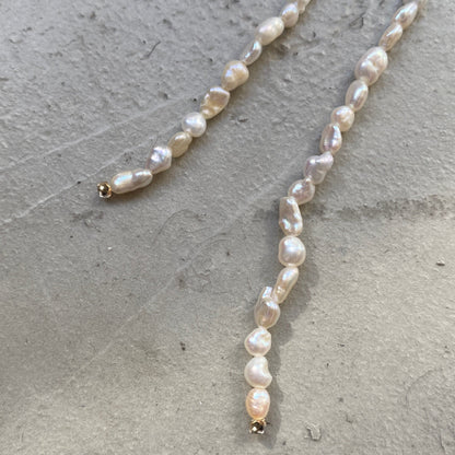 [ small aurora pearl ] long-length piercings