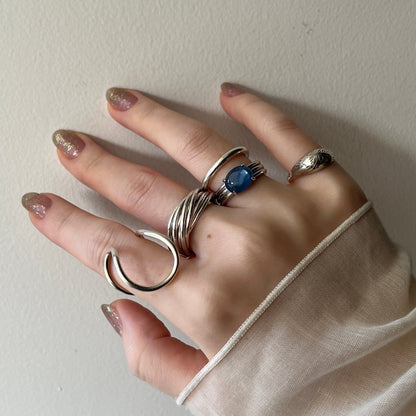[ kyanite ] trois silver