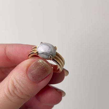 [ howlite ] trois gold