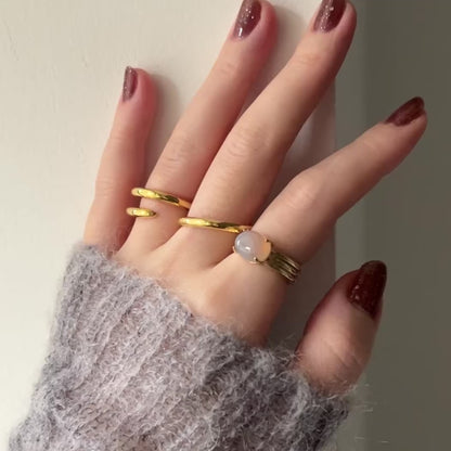 [ gray onyx ]  trois gold