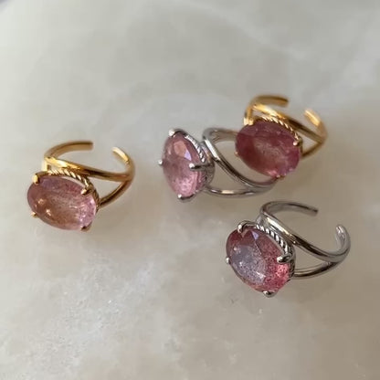 [ pink epidote  ] reine -pinky gold