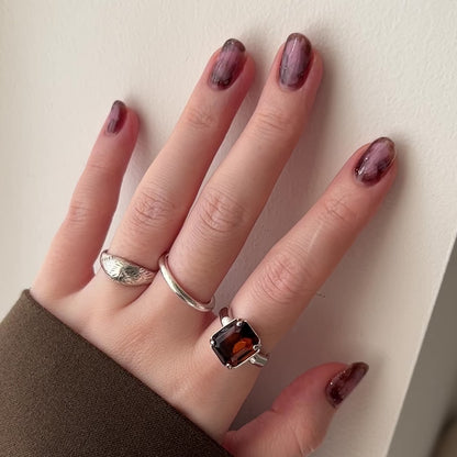[ vintage amber ] éclat silver