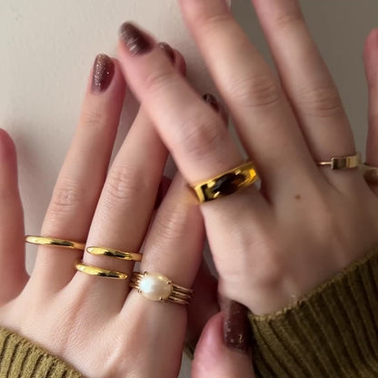 [ vintage pearl ] trois gold