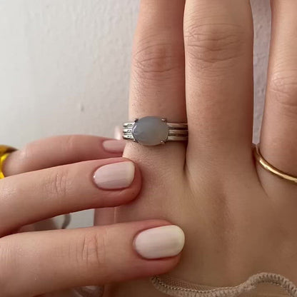 [ gray onyx ]  trois silver