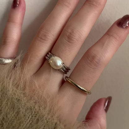[ vintage pearl ] trois gold