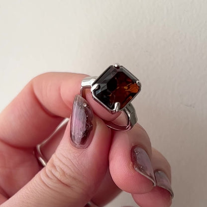 [ vintage amber ] éclat silver