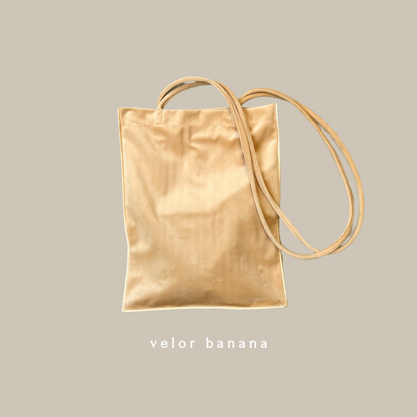 [ velor banana ] long handle tote bag