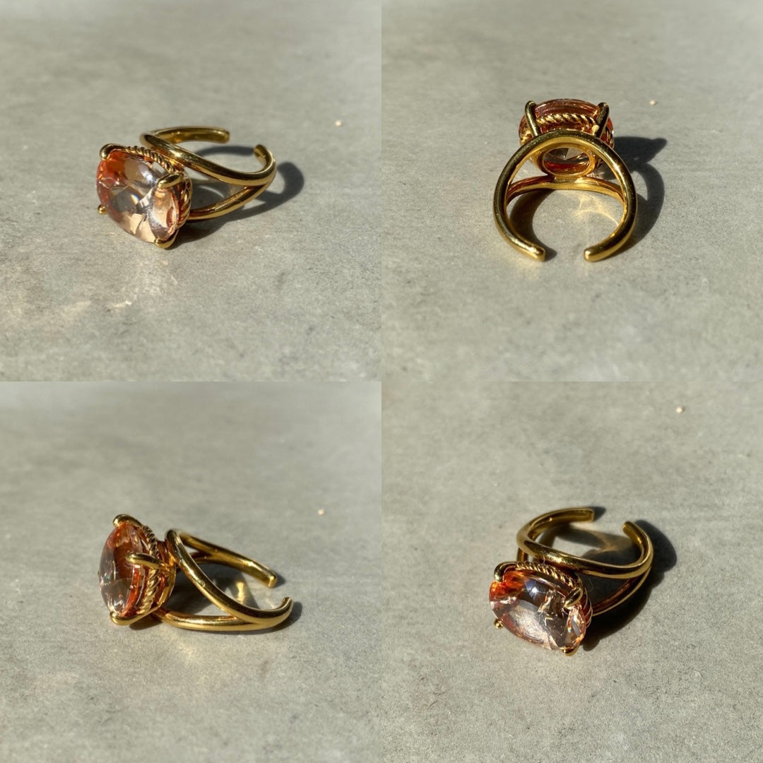 [ cubic champagne  ] reine gold -pinky