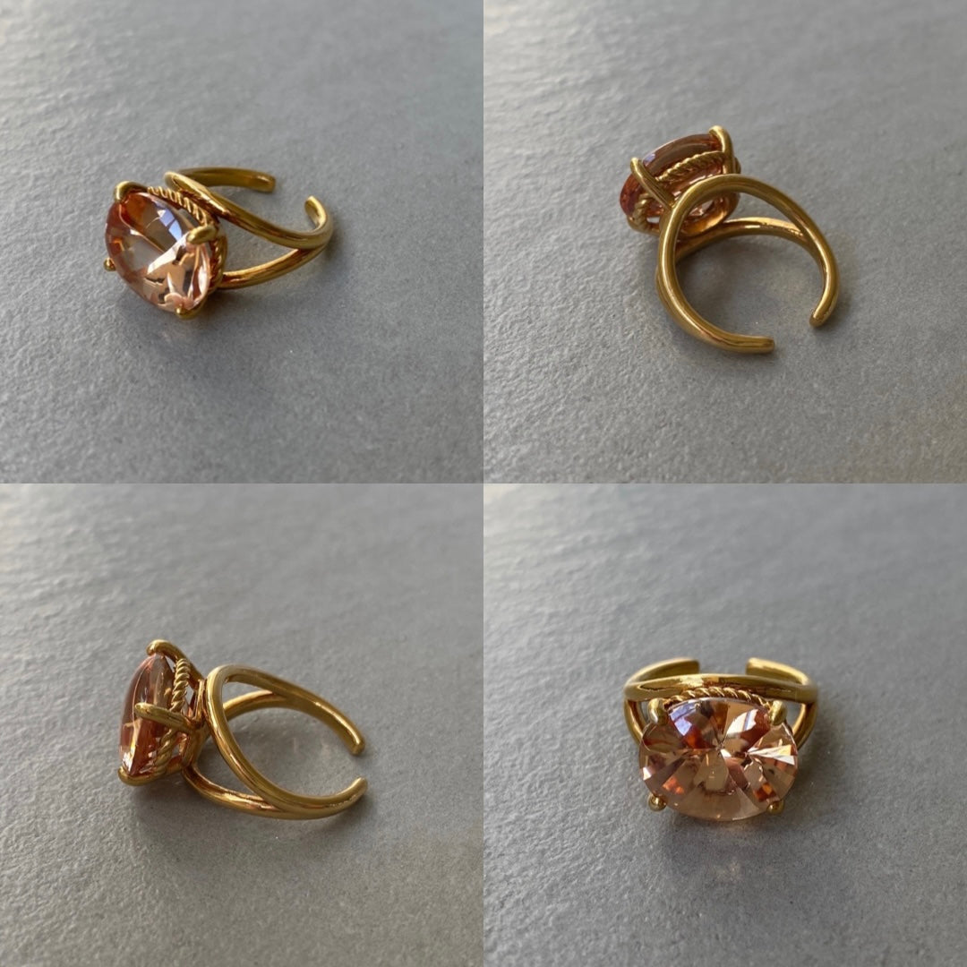 [ cubic champagne  ] reine gold -pinky