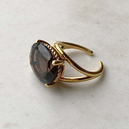 [ smoky quartz ] reine gold