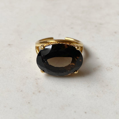 [ smoky quartz ] reine gold