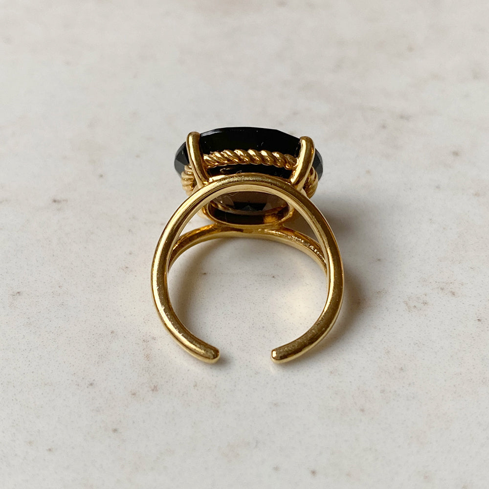 [ smoky quartz ] reine gold