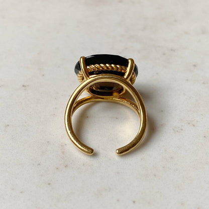 [ smoky quartz ] reine gold