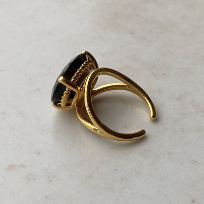 [ smoky quartz ] reine gold