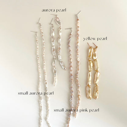 [ aurora pearl ] mid-length piercings