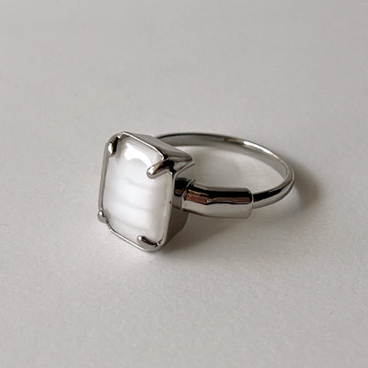 [ vintage white ] éclat silver